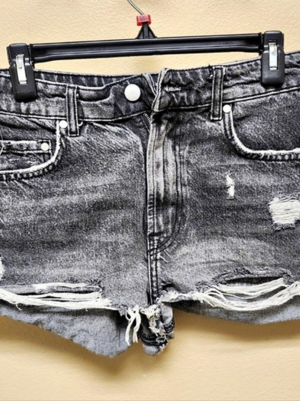 ZARA ZW The High Waist Shorts Gray Size 6